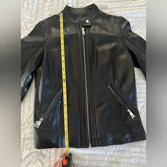 NWOT Lauren Ralph Lauren Leather Moto Jacket - Picture 3 of 6